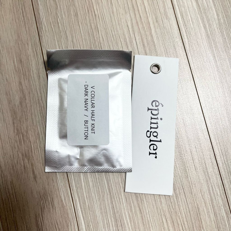에핑글러 브이 카라 하프 니트 다크 네이비 이미지