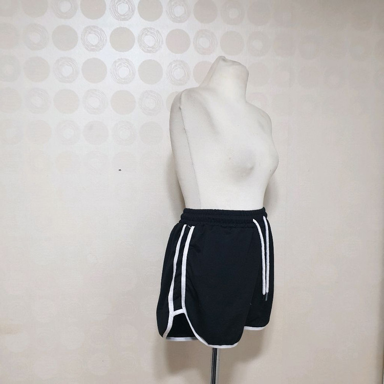 츄리닝반바지66 반바지66 밴딩반바지66 블랙반바지66 이미지
