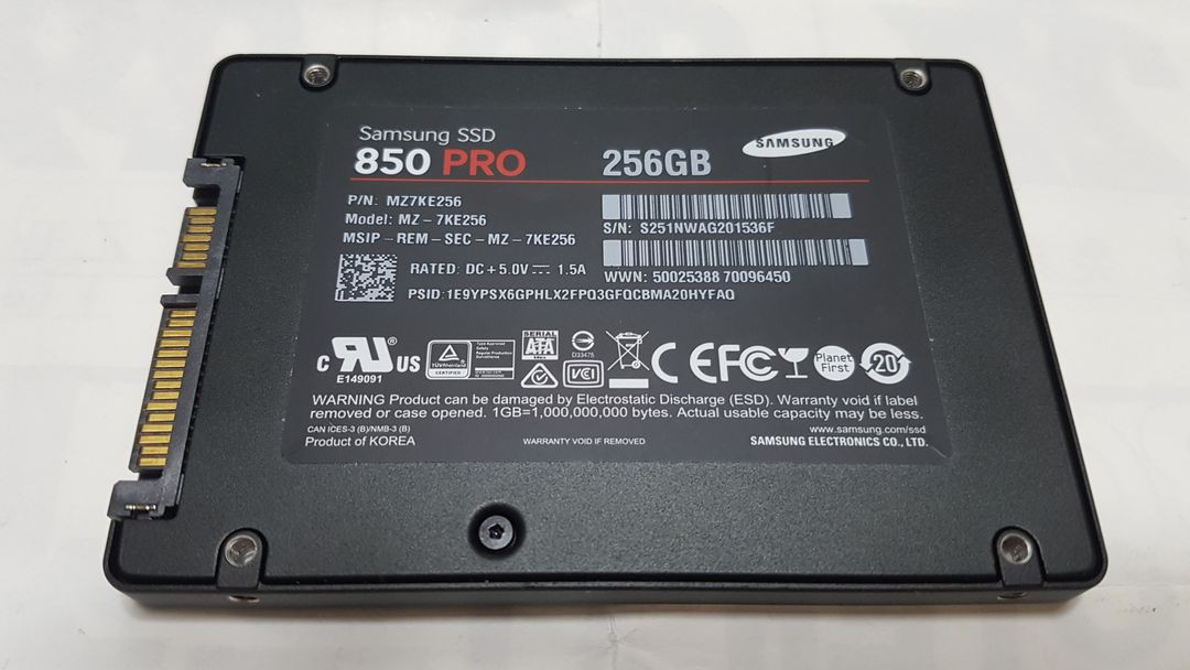 삼성 850 PRO 256gb SSD 팝니다. 이미지