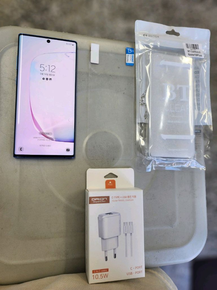 갤럭시노트10+플러스 256기가 램12기가 깨끗함^^(잔상없이 깔끔함^^ 이미지