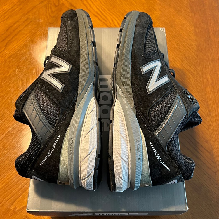 뉴발란스 990 V5 블랙 270 사이즈 새제품 뉴발 스니커즈 신발 운동화 M990BK5 New Balance 이미지