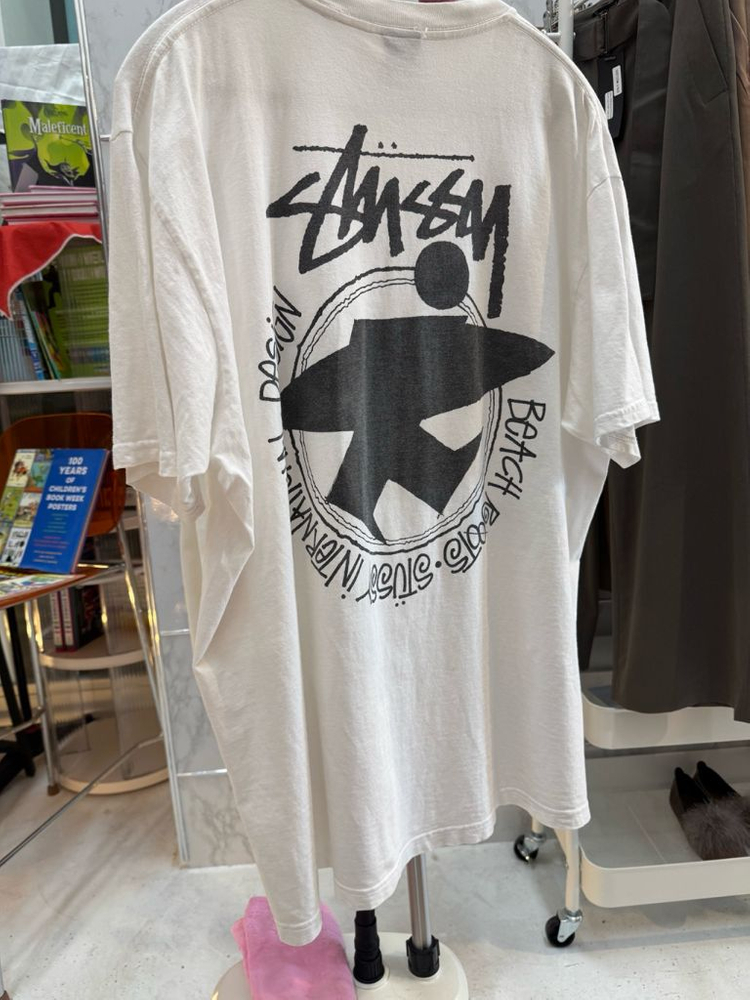STUSSY 스투시 비치루트 티셔츠 (내추럴)-빅사이즈 이미지
