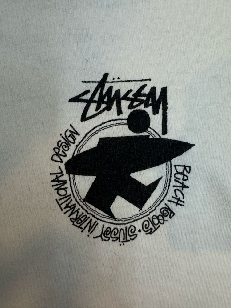 STUSSY 스투시 비치루트 티셔츠 (내추럴)-빅사이즈 이미지