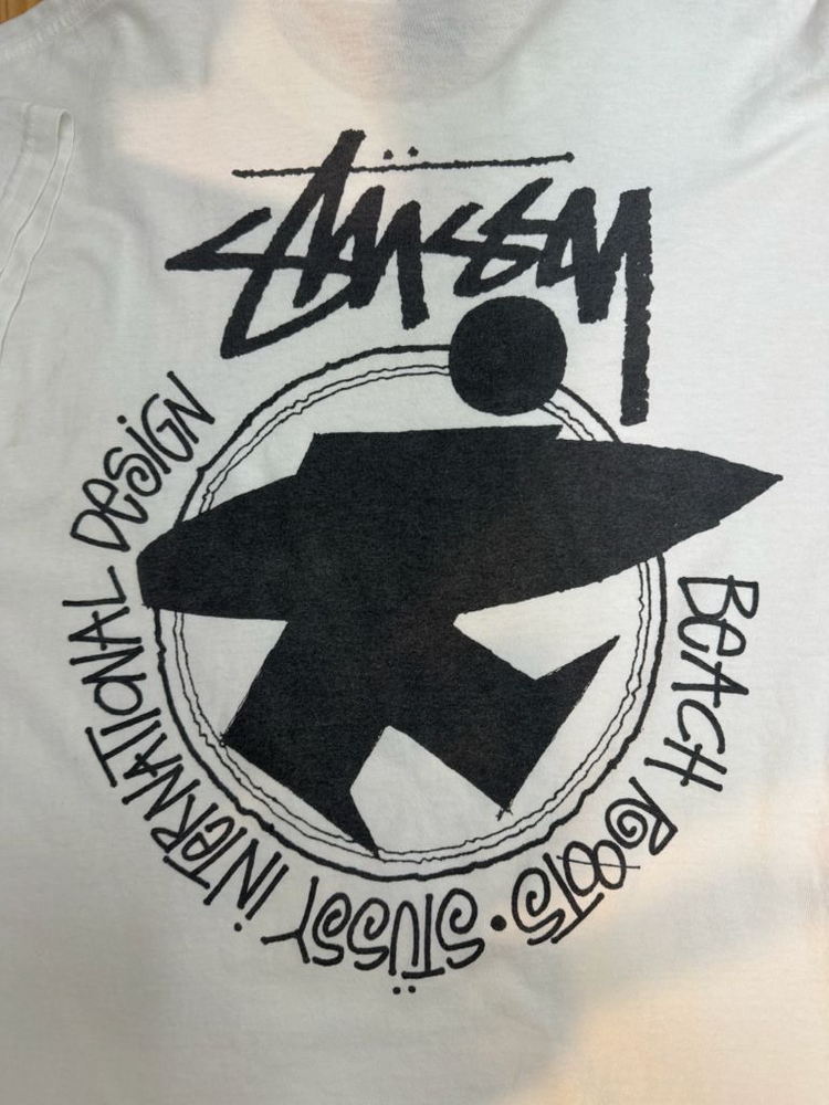 STUSSY 스투시 비치루트 티셔츠 (내추럴)-빅사이즈 이미지