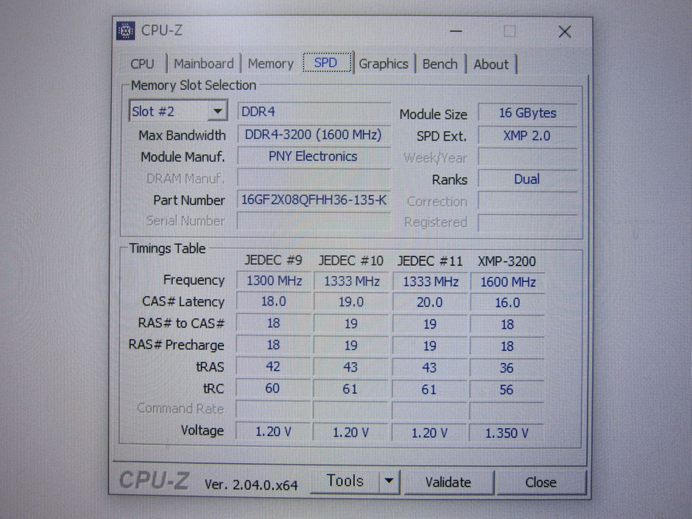 PNY XLR8 DDR4-3200 Gaming RGB 32G(16Gx2) 이미지