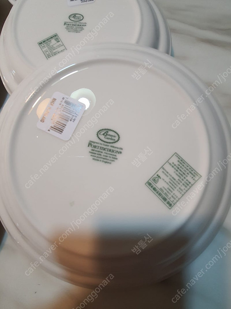 백화점새것)영국 보타닉가든 중접시R형 6개 일괄 이미지