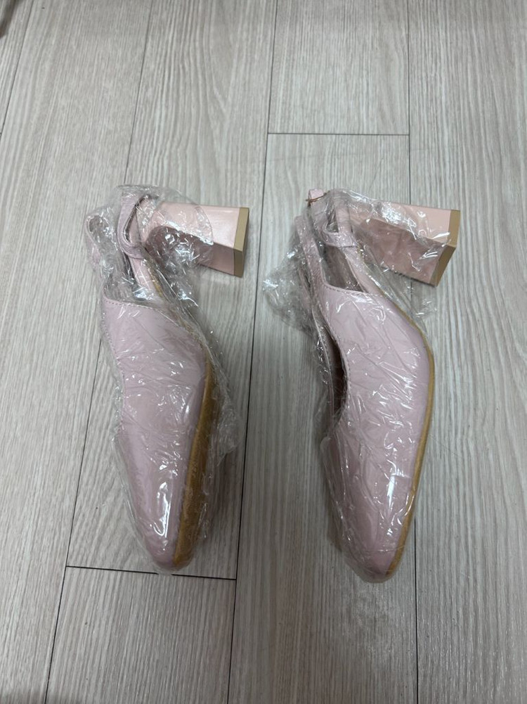 220 연핑크 슬링백 구두 여성 구두 이미지