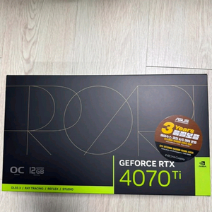 ASUS ProArt GeForce RTX 4070 Ti OC 12GB 그래픽 카드 풀박스 팝니다 이미지