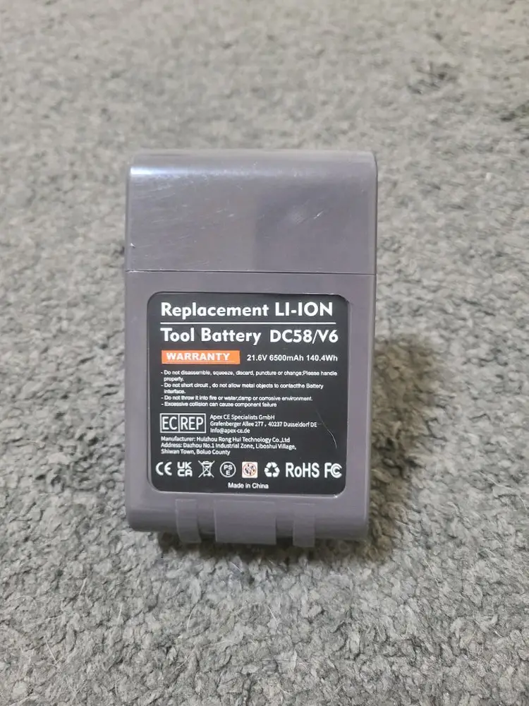 다이슨 V6 무선청소기 호환용 대용량 배터리 (새상품)(6500mah) 이미지