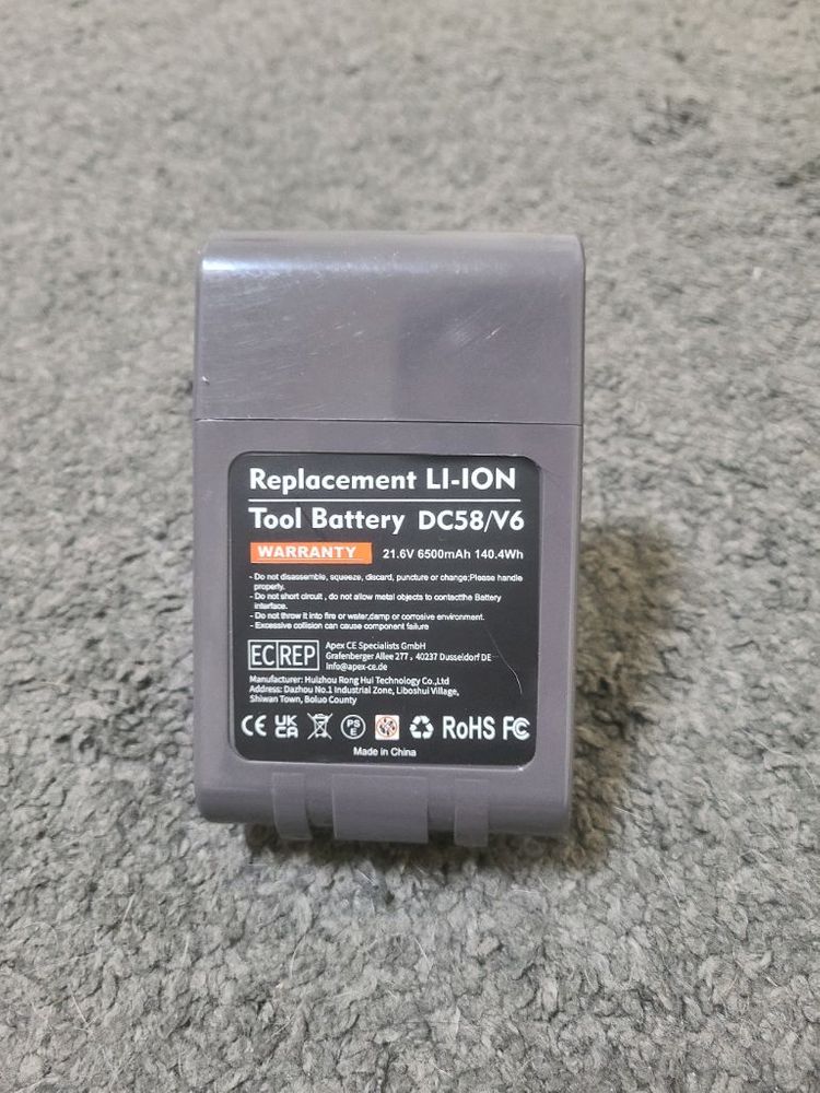 다이슨 V6 무선청소기 호환용 대용량 배터리 (새상품)(6500mah) 이미지