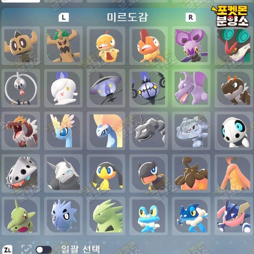 미르도감 / 포켓몬스터 레전드 ZA / 닌텐도 스위치 이미지