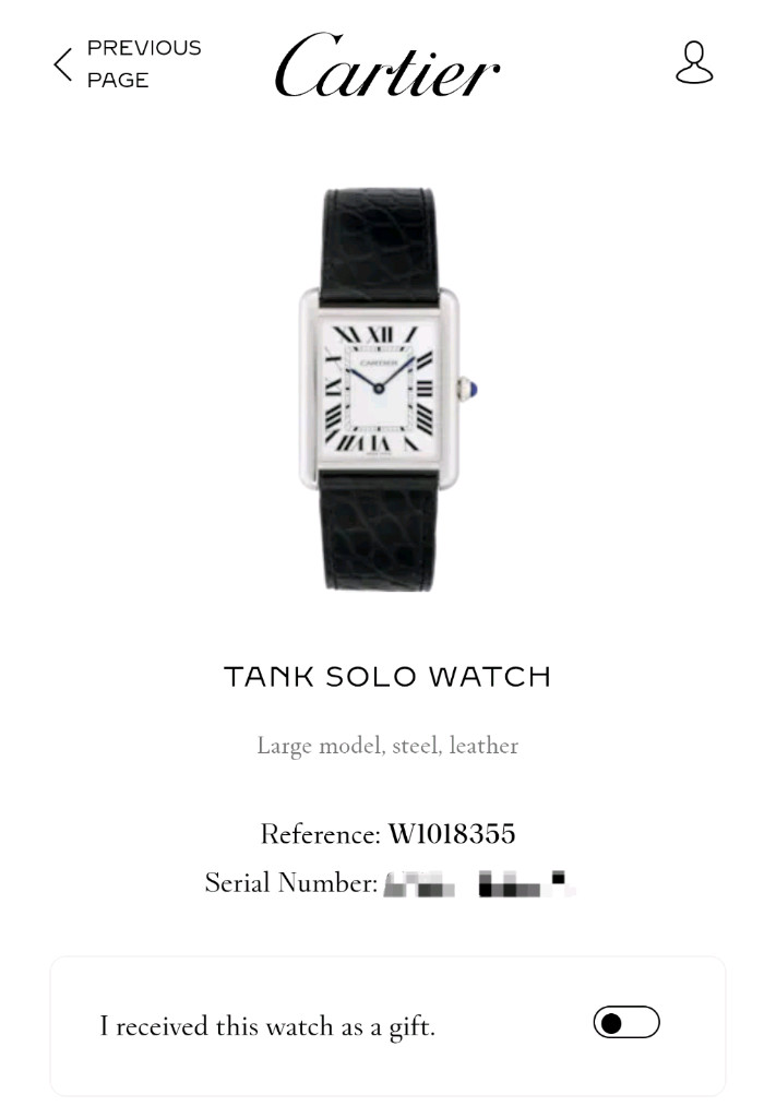 까르띠에 탱크솔로 스틸 라지 L 디버클 남성시계 08년 이미지