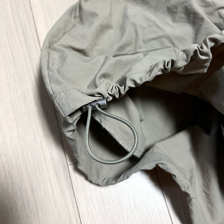 바스락 세일러 빅카라 스트링 베스트 조끼 점퍼 자켓 바람막이 그레이베이지 이미지