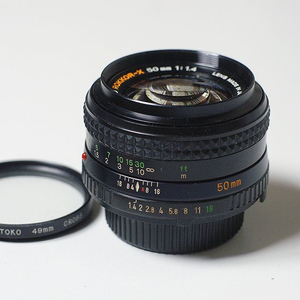 [안전결재] 미놀타 수동 Rokkor 50mm 1.4랜즈 팝니다(4각 크로스필터포함) 이미지