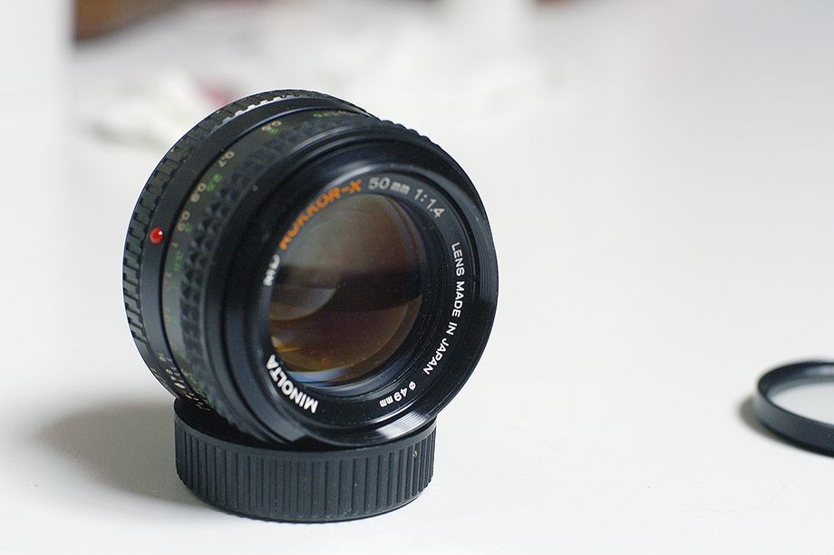 [안전결재] 미놀타 수동 Rokkor 50mm 1.4랜즈 팝니다(4각 크로스필터포함) 이미지