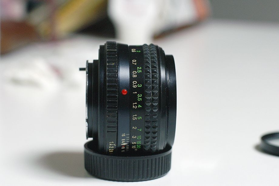 [안전결재] 미놀타 수동 Rokkor 50mm 1.4랜즈 팝니다(4각 크로스필터포함) 이미지
