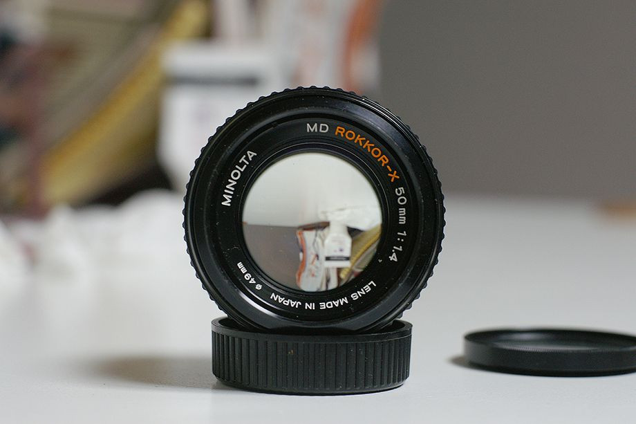 [안전결재] 미놀타 수동 Rokkor 50mm 1.4랜즈 팝니다(4각 크로스필터포함) 이미지