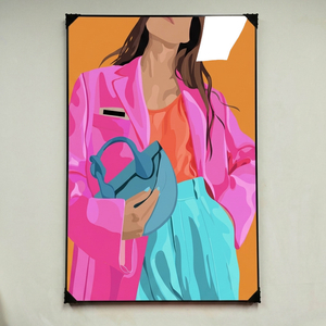 그림 액자 팝아트 인테리어소품 스타일리쉬한 여성 인물화그림 여성액자 모던 감성 거실 침실 카페 오피스 북유럽 대형 이미지