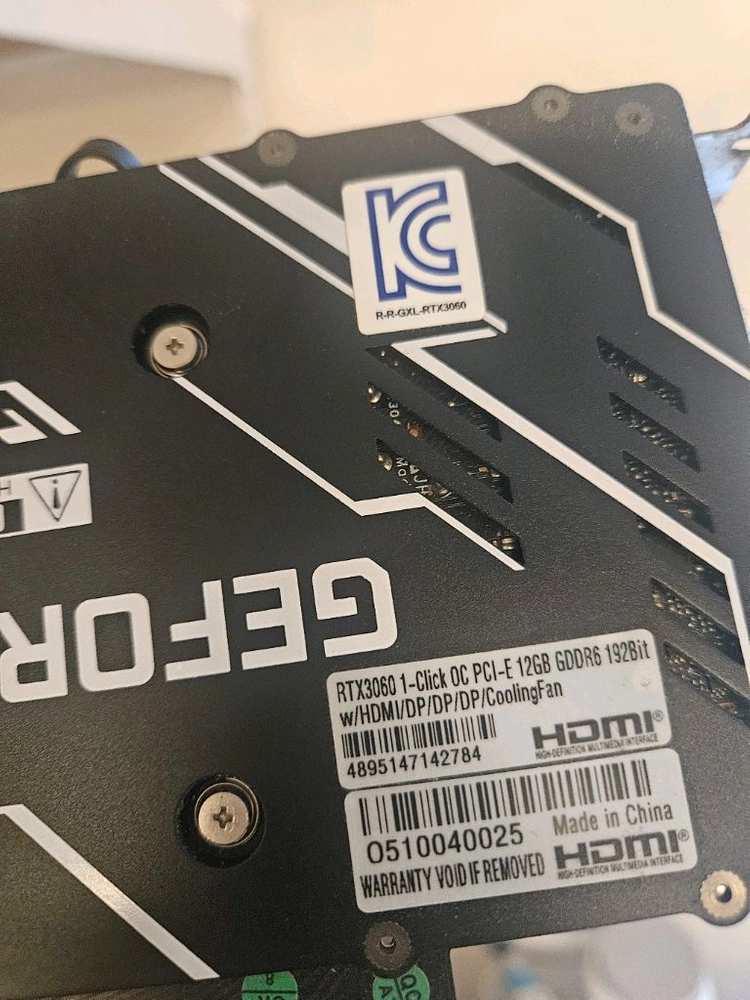 Geforce rtx 3060 12gb 팝니다 이미지