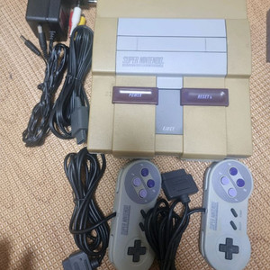 SNES 슈퍼패미콤 패미컴 북미판 본체 세트 이미지