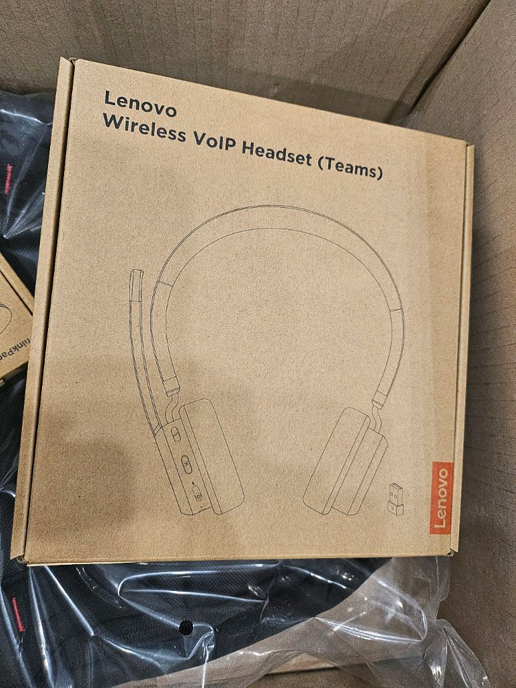 세제품 풀박스Lenovo Wireless VoIP Headset 4XD1M80020 이미지
