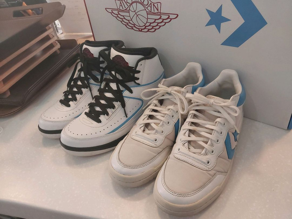 나이키 조던2 컨버스 팩 Converse Pack Alumini 2족 풀 패키지 남성용 250mm 택포7만5천원 이미지