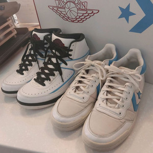 나이키 조던2 컨버스 팩 Converse Pack Alumini 2족 풀 패키지 남성용 250mm 택포7만5천원 이미지