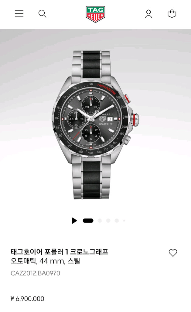태그호이어 포뮬러1 크로노그래프 칼리버 16 CAZ2012(2019년식) 이미지