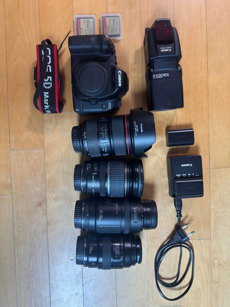 캐논 풀세트 5Dmark2 24-70 F2.8L 신계륵외 다수. 맨프로토 삼각대 및 EXCAM 슬라이더 이미지