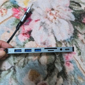 USB C 타입 SD TF 멀티 허브 8포트 새상품 이미지