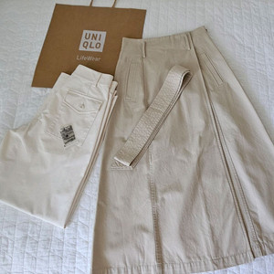 UNIQLO 유니클로 팬츠 스커트 (쇼핑백포함) 이미지