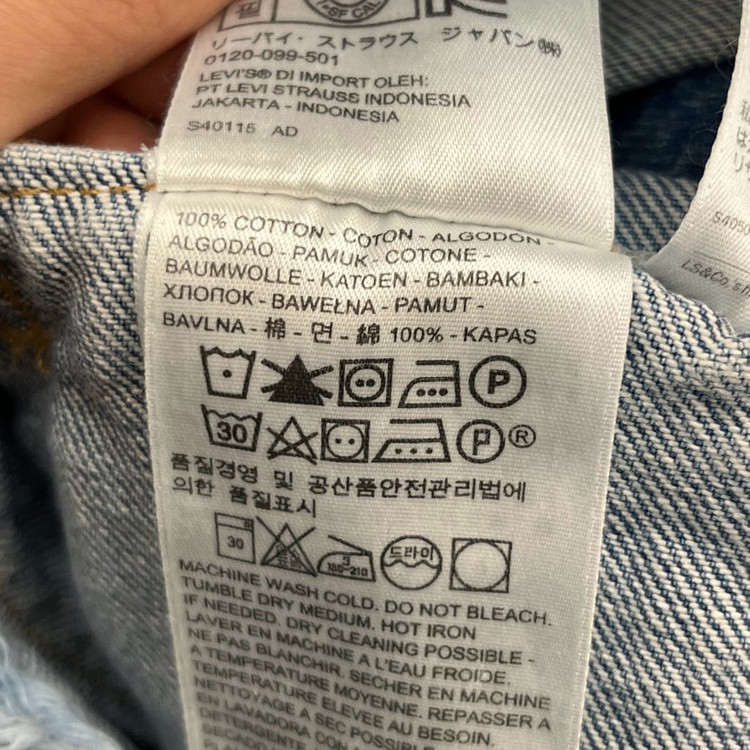 리바이스 여성 롱 데님 트러커 자켓 (85) 이미지
