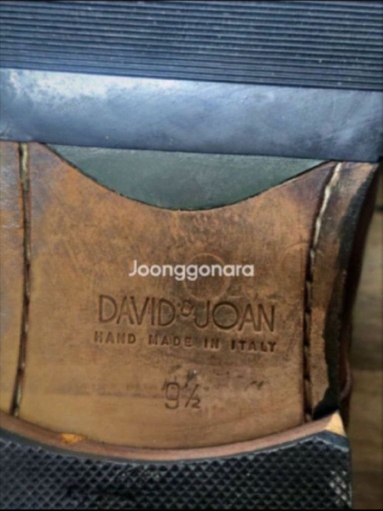 (가격인하) 미국 정품 David & Joan 브라운 옥스포드 슈즈 ( 이태리 수제화 남성 구두 / US 9.5 ) 이미지