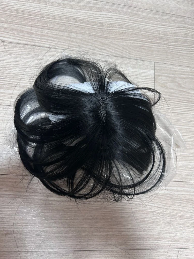 시스루 앞머리 가발 내추럴블랙 이미지