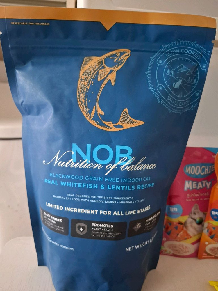 블랙우드 NOB 그레인프리 LID 인도어 캣 (흰살생선) 454g x 1개 외(일괄판매) 이미지