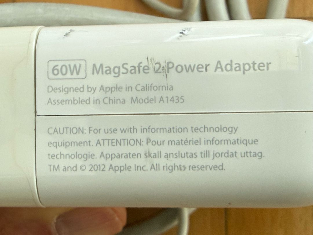 Apple MacBook Power Adapter MagSafe2 60W Adapter 애플 맥북 전원 어댑터 아답 이미지