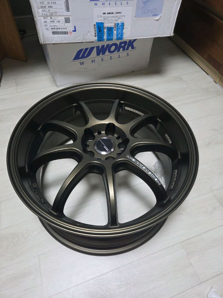 워크 work d9r 19인치 휠 타이어 pcd112 벤츠 아우디 폭바 이미지