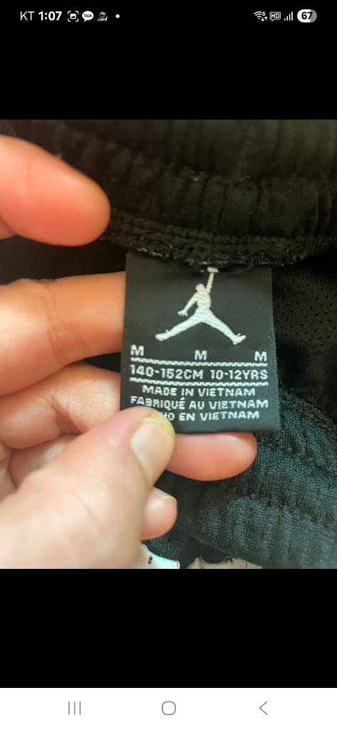 정품 조던키즈점프맨 매쉬농구운동반바지 이미지