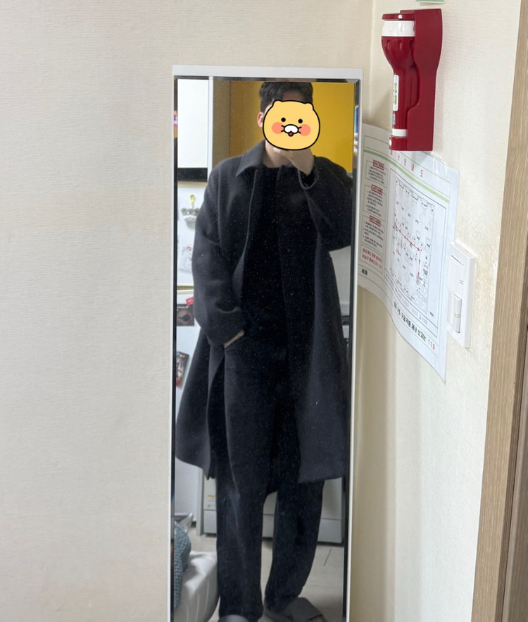 [L]셔터 발마칸 코트 차콜 이미지