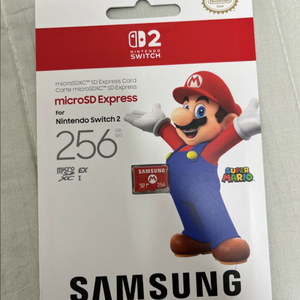 미개봉 새상품 삼성 닌텐도 스위치2 sd카드 256GB 이미지