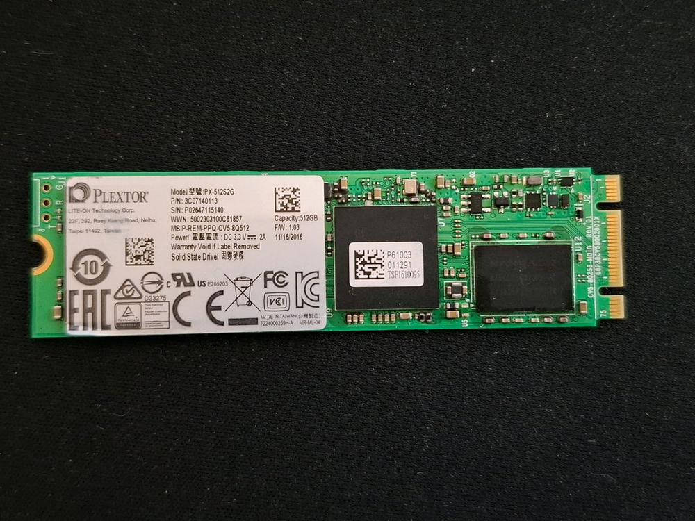 컴퓨터 저장장치 PLEXTOR PX-512S2G M.2 SATA SSD 512GB 이미지