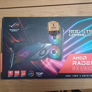 ASUS ROG STRIX LC 라데온 RX 6900 XT T16G 16GB 선별칩 수랭 그래픽카드 팝니다. 이미지