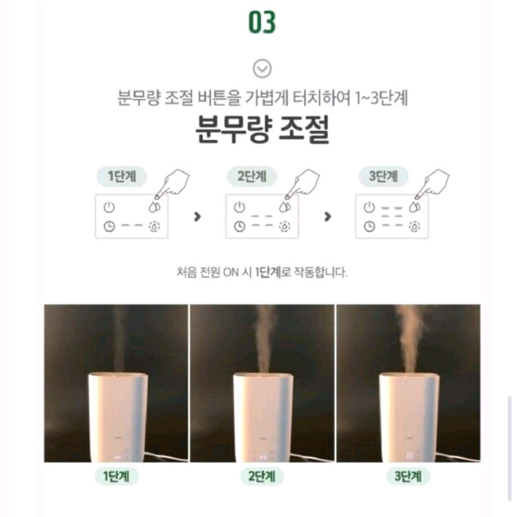 자동습도조절 초음파가습기 이미지