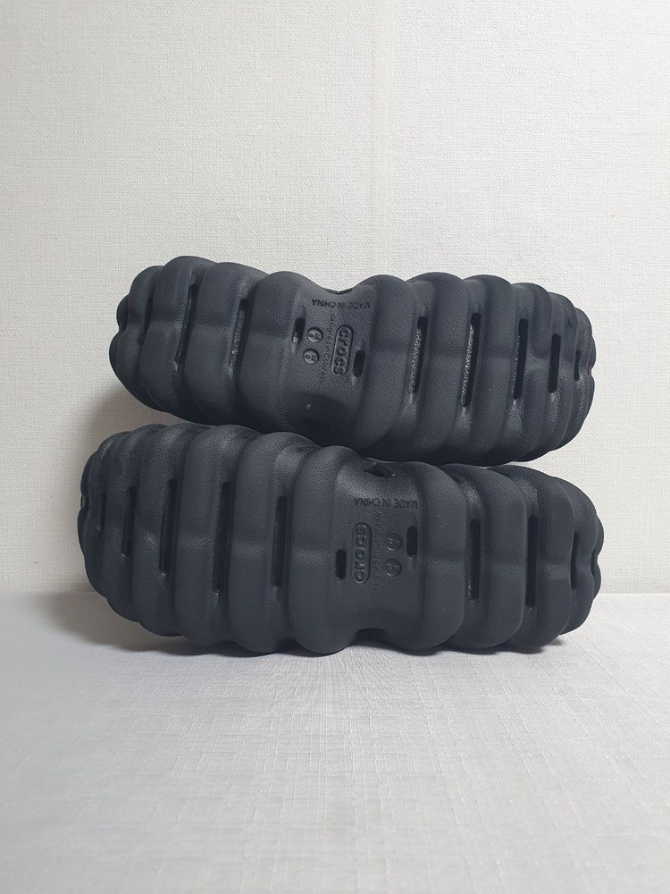 250mm 크록스 에코 슬라이드 블랙 슬리퍼 이미지
