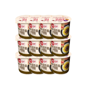 CJ 햇반 컵반 버터 장조림 216g x 12개 이미지