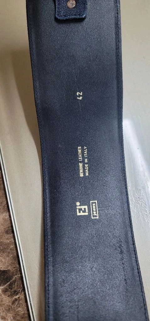 [정품/빈티지] 펜디 진스(Fendi Jeans) 이태리산 데님 와이드 가죽 벨트외 두개 (42사이즈) [설명]이탈 이미지
