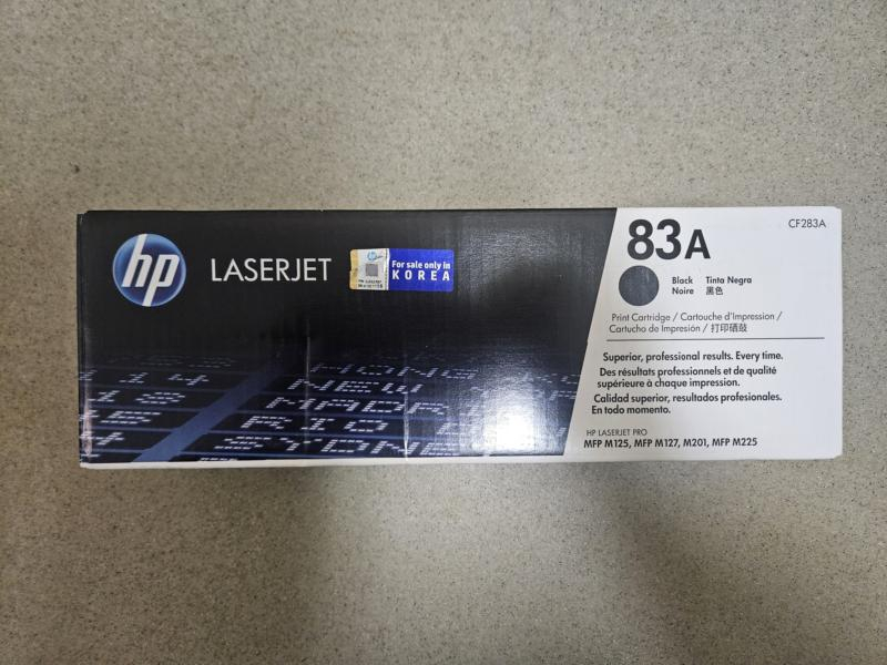 Hp laser 카트리지 83A 이미지