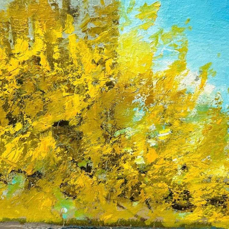 중형 유화 봄 가을 풍경 그림 캔버스 벽걸이 인테리어 액자 팝니다 이미지
