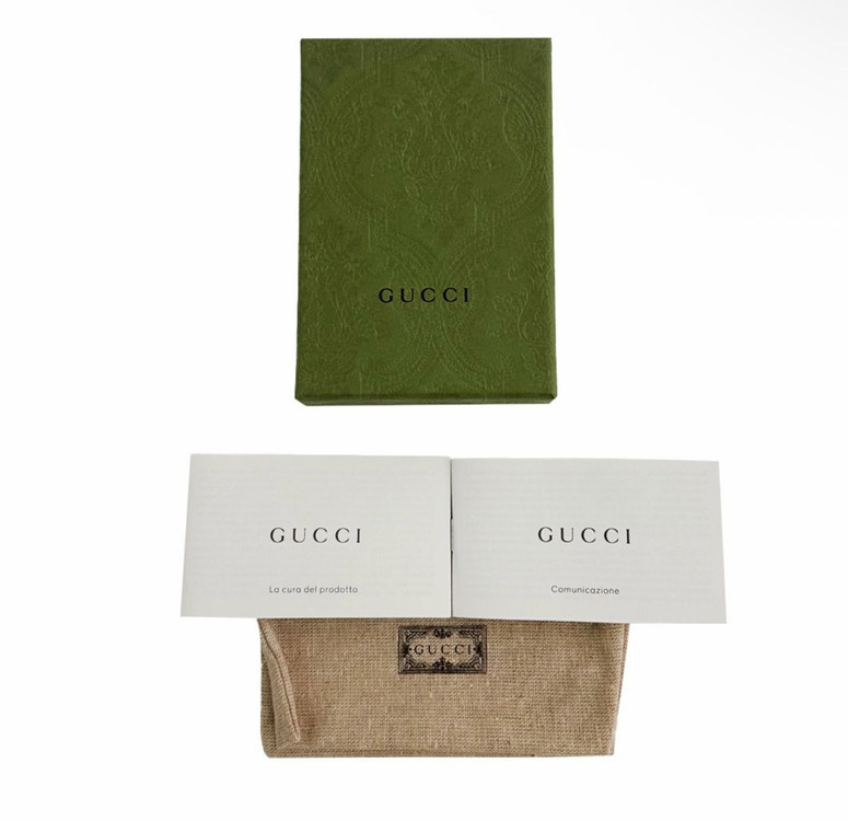 Gucci 구찌 남성 GG 러버 이펙트 카드 케이스 지갑 형광 옐로우 이미지