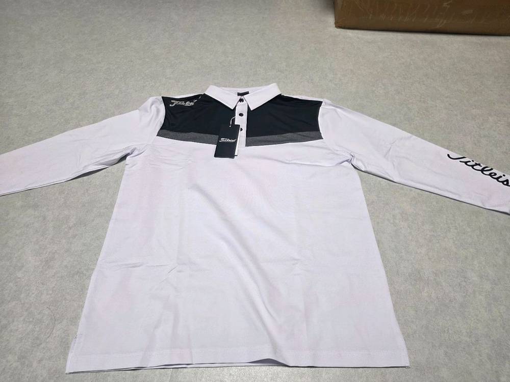 타이틀리스트 긴팔 카라티셔츠 XL 블랙, 화이트 2종 팝니다 이미지